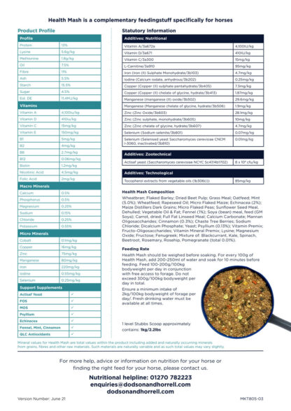Dodson & Horrell Health Mash 15 kg - ziołowy mesz dla koni - obrazek 5